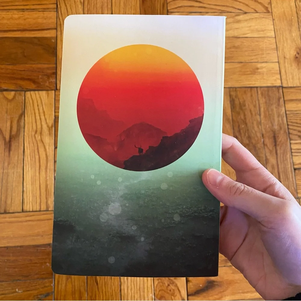 Artistic Bohemian Travel Cover Notebook with Lined Pages